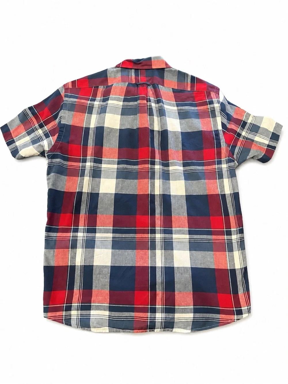 Polo Ralph Lauren Mens Large Authentic Indian Madras Plaid Untucked Shirt